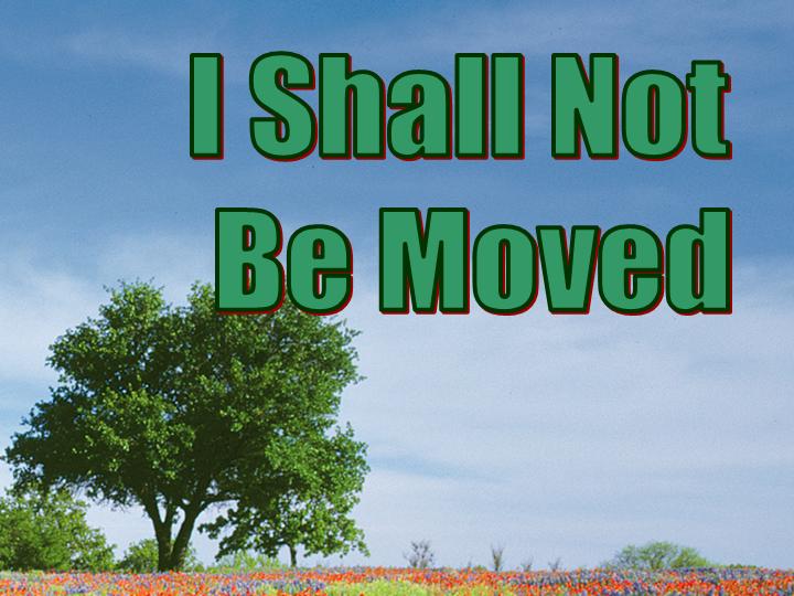 I Shall Not Be Moved