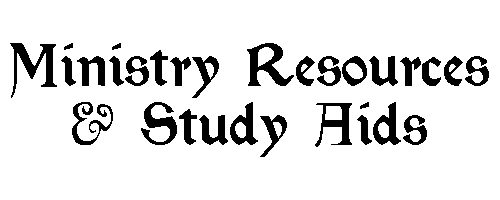 Ministry Resources