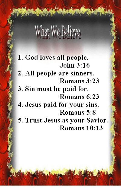 What We Believe