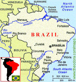 map of Brazil