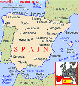 map of Spain